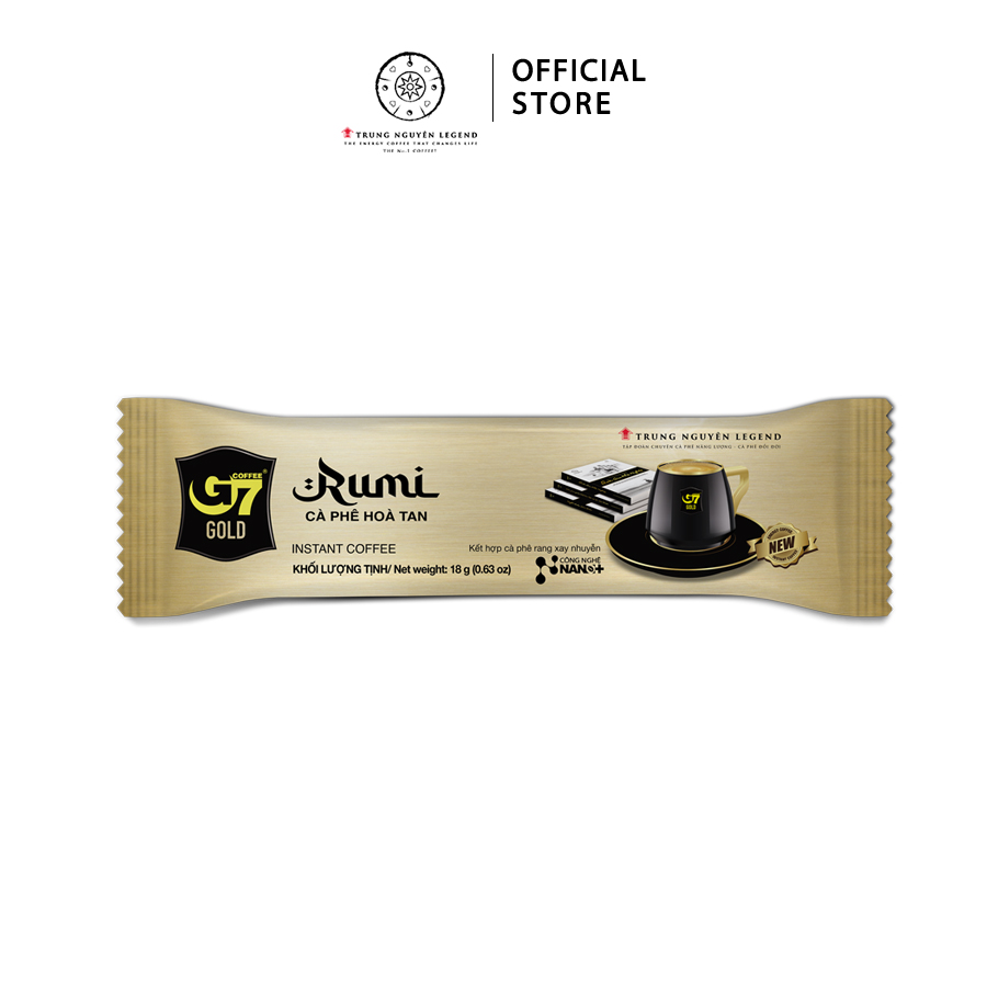 Trung Nguyên Legend - Cà phê hòa tan G7 Gold Rumi - Hộp 14 gói x 18gr