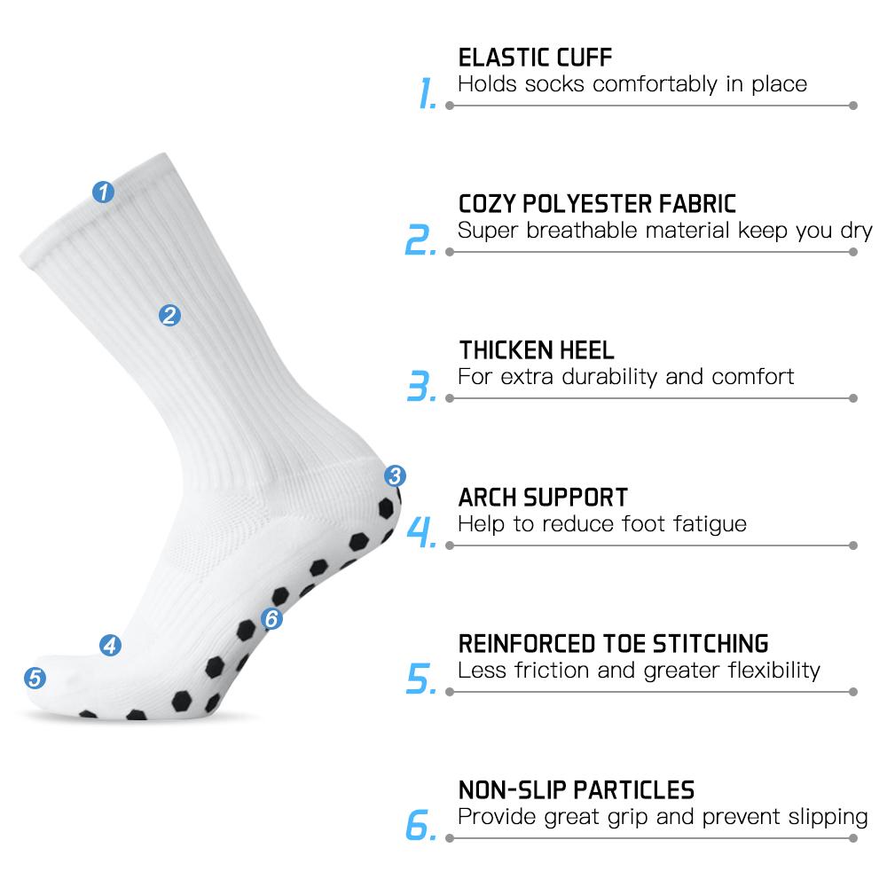 Vớ Thể Thao Unisex Chống Thấm Chống Trơn Trượt Thoáng Khí Khô Nhanh