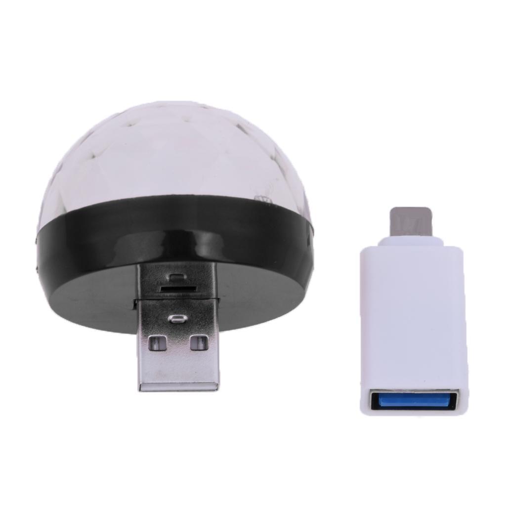 3xUSB Mini  for Home Party   DJ Lighting Black
