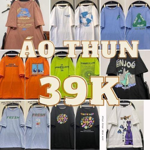 Combo Áo Thun Siêu Rẻ Áo Thun Form Rộng Tay Lỡ Unisex Nam Nữ Ảnh Thật