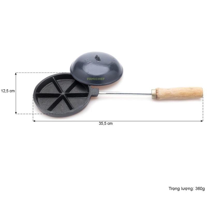Khuôn bánh trứng cút, bánh tam giác chống dính 6 ô