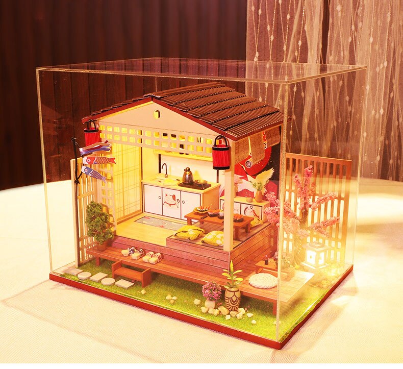 Mô Hình Nhà Gỗ Lắp Ráp  DIY - Sakura House J011