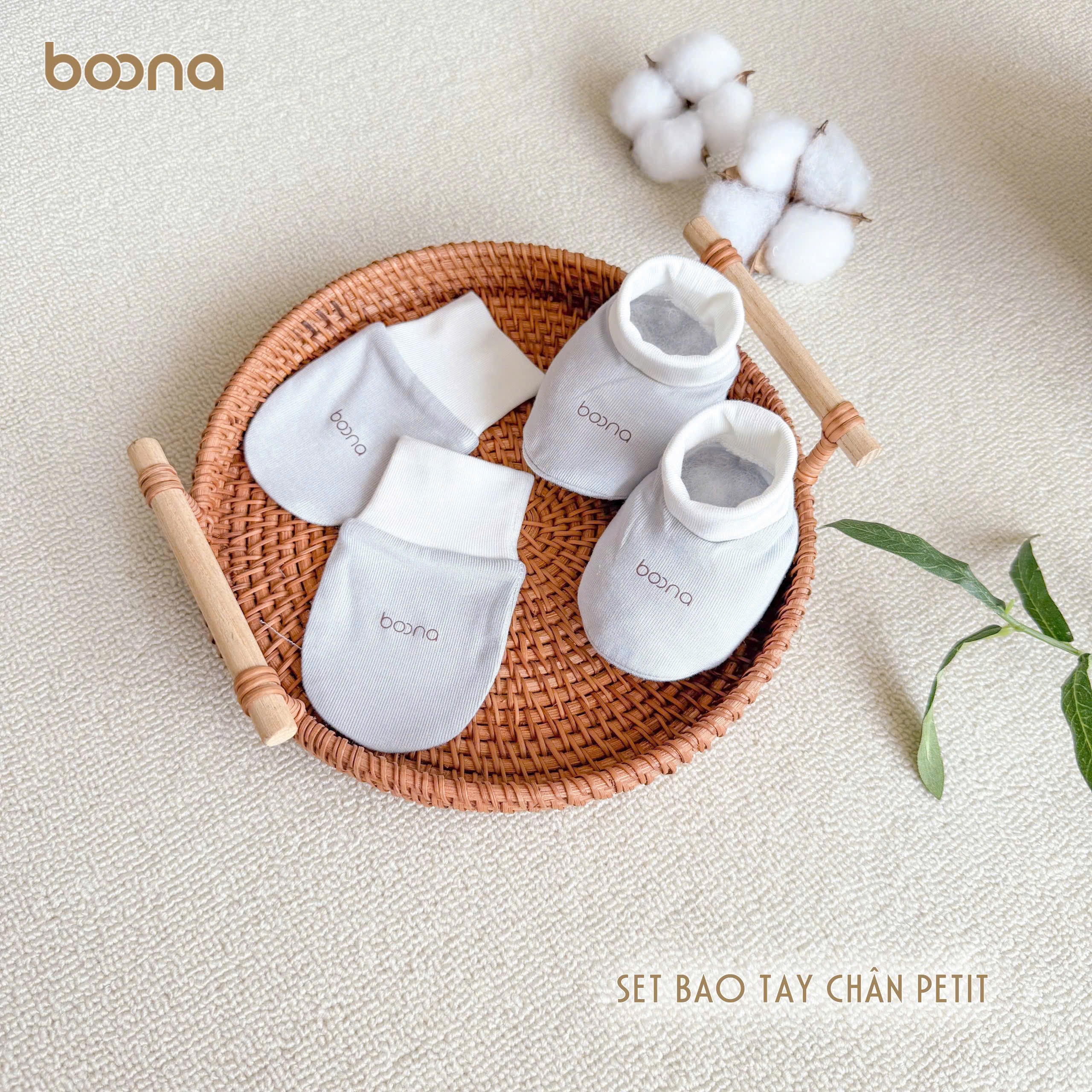 Set bao tay chân petit Boona cho bé