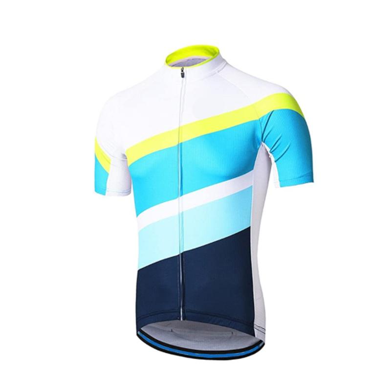 Đàn ông đi xe đạp Jersey Top Ciclismo Summer Sleeve Sleeve Xe đạp thoáng khí MTB Road Bike Jersey Color: F Size: XXS