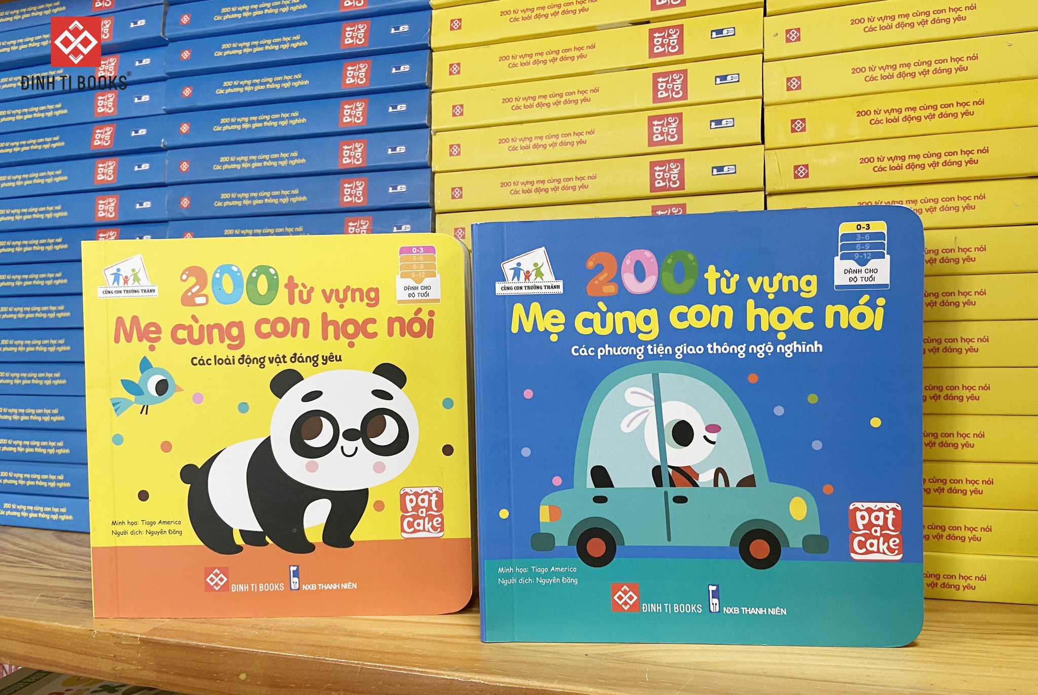 Sách - 200 từ vựng mẹ cùng con học nói - Các loài động vật đáng yêu - Đinh Tị Books