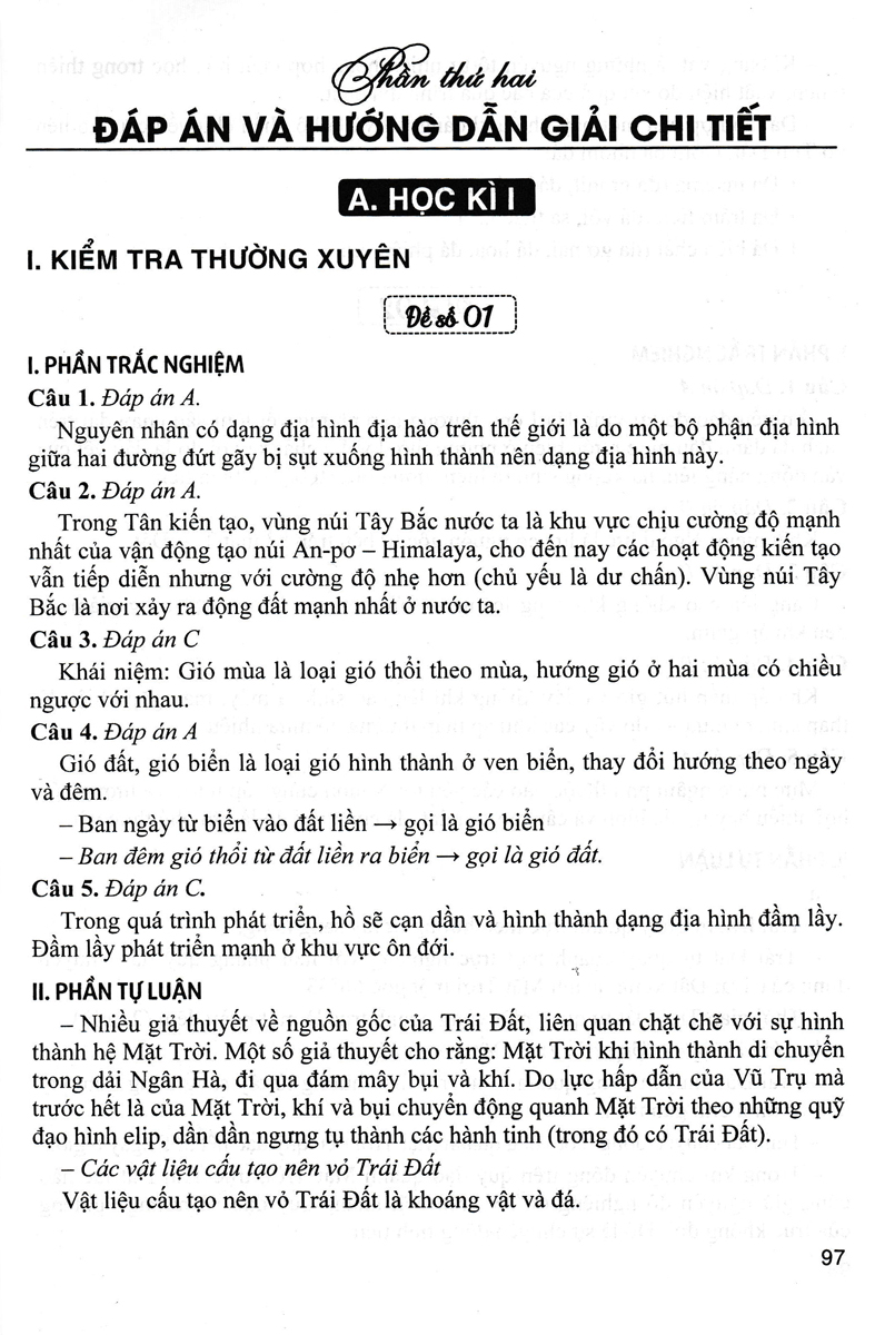 Sách tham khảo- Bộ Đề Kiểm Tra Địa Lí Lớp 10_HA
