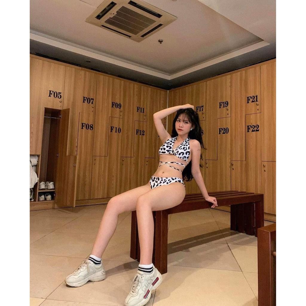 Bikini đồ bơi hai mảnh sexy bò sữa trắng đen độc lạ HOT nhất 2022 bikiniMe R42