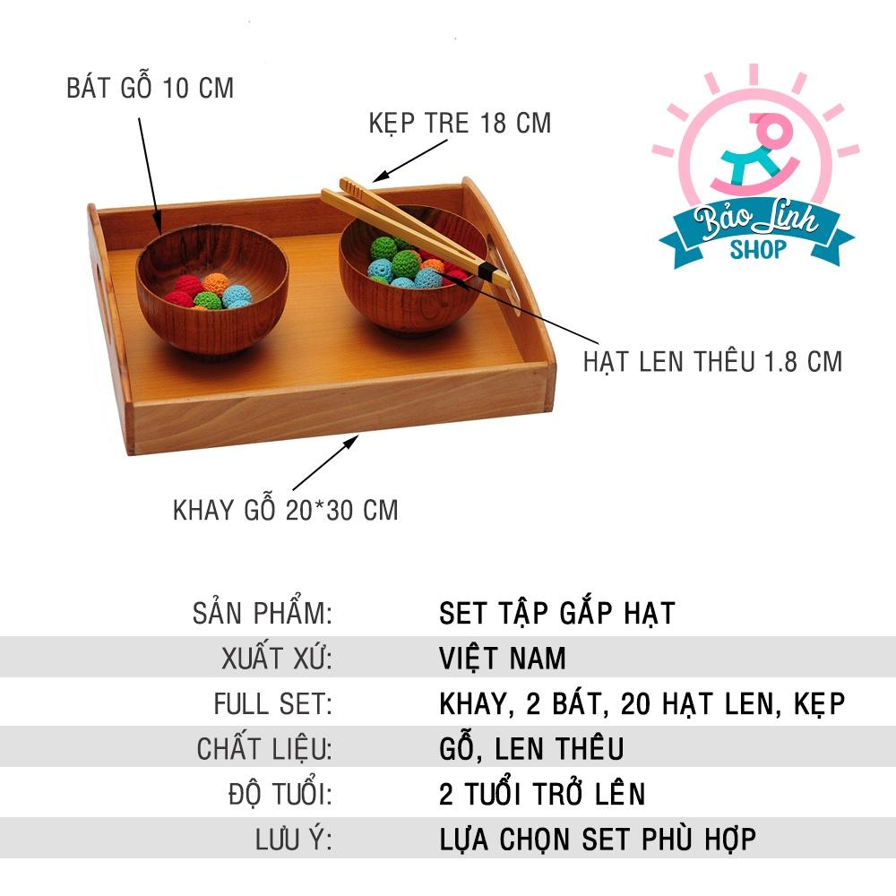 Đồ chơi cho bé 2 tuổi – Set tập gắp rèn luyện vận động tinh, giúp đôi tay bé khéo léo| Giáo cụ Montessori 0-3