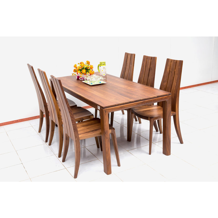 Bộ bàn ăn 6 ghế Nội Thất Nhà Bên NAN 11 180 x 85 x 75cm