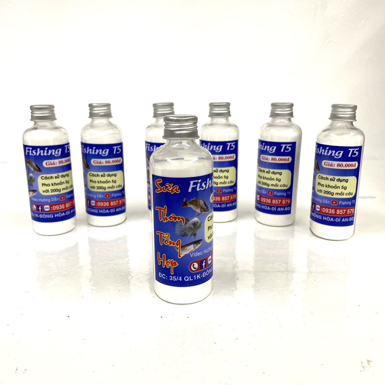 Mồi Câu Cá, Sữa Thơm Tổng Hợp Fising T5 Tăng Độ Thơm Và Hấp Dẫn Cá Cắn Câu