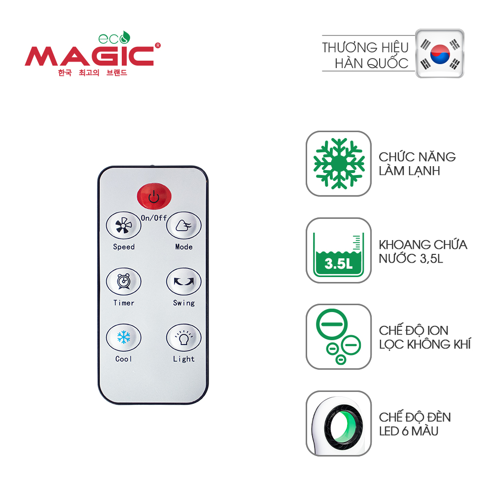 Máy làm mát không khí Magic Eco AC301 - Hàng chính hãng