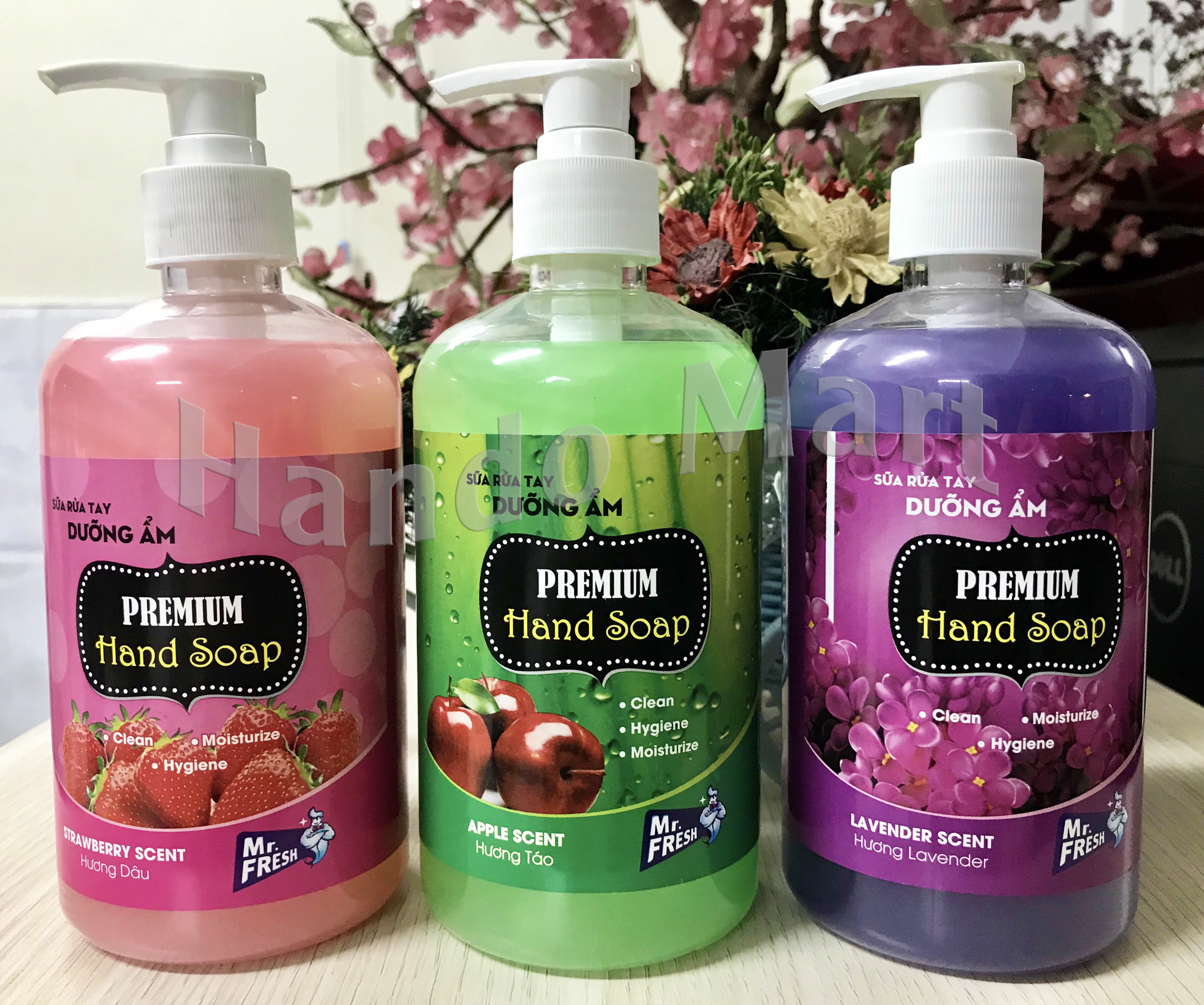 Sữa rửa tay dưỡng ẩm Mr.Fresh 500ml cao cấp - công nghệ Hàn Quốc