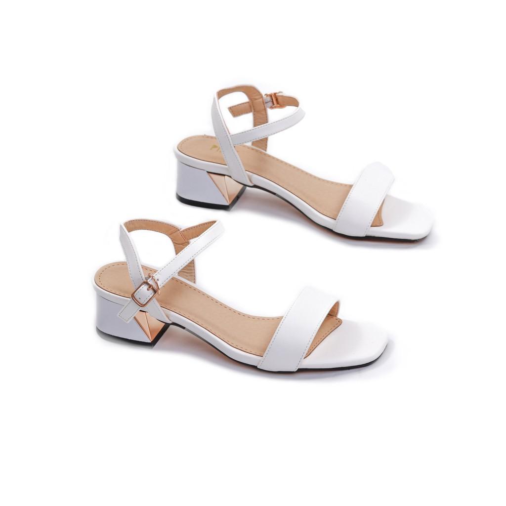 Giày Sandal Cao Gót 3cm Quai Ngang Pixie X713