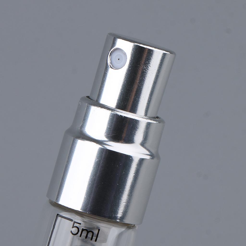10x Empty 5mL Mini Glass Refillable Fragrance Bottles Perfume Scent Vials