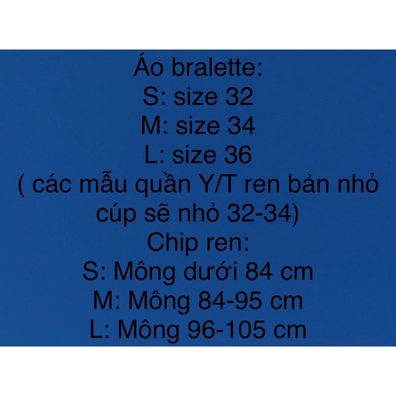 SET BRALETTE REN MÚT NGỰC QUẦN DÂY 