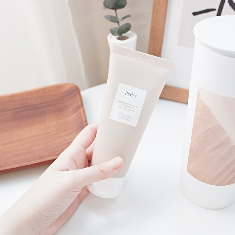 Mặt Nạ Đất Sét Làm sạch sâu, cân bằng da và thu nhỏ lỗ chân lông Huxley Clay Mask; Balance Blend 120g + Tặng Kèm 1 Băng Đô Tai Mèo