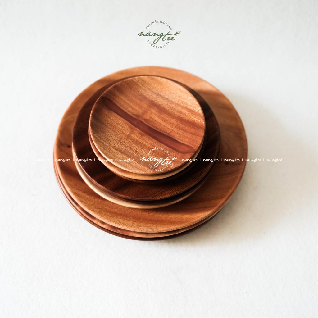 COMBO 3 DĨA GỖ TỰ NHIÊN ĐỰNG THỨC ĂN - TRANG TRÍ DECOR