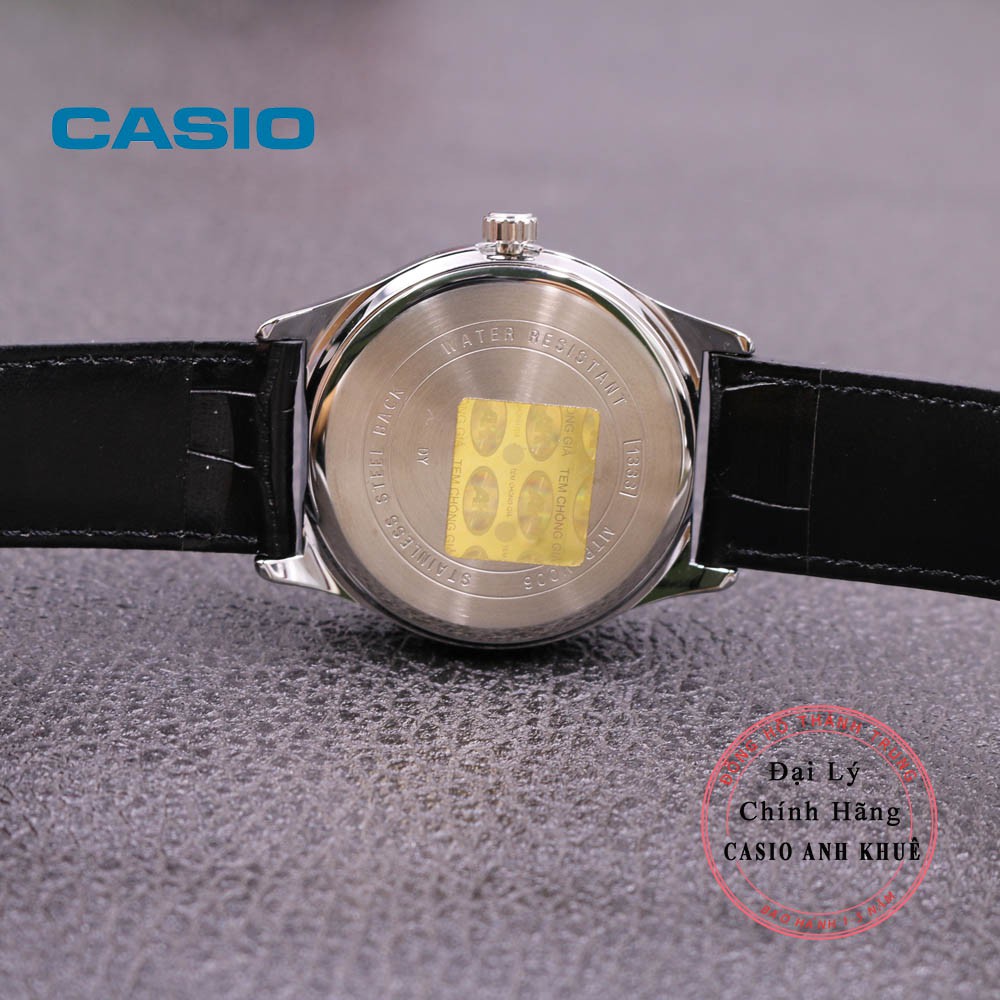 Đồng Hồ Nam Casio MTP-V006L-1BUDF Dây Da Đen