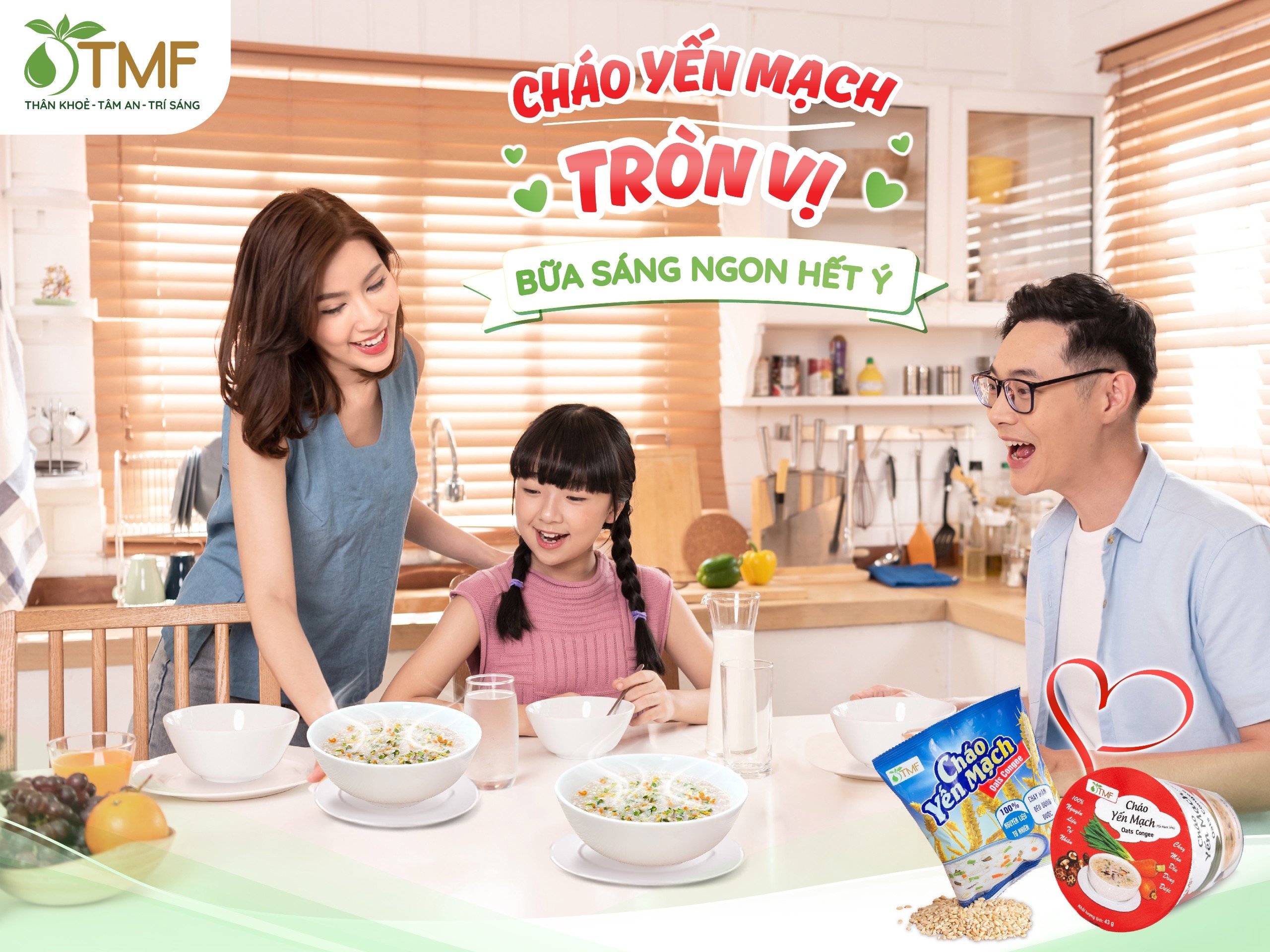 Cháo yến mạch gạo lứt gói ăn liền dinh dưỡng tiện lợi 50g TÂM MINH FOODS