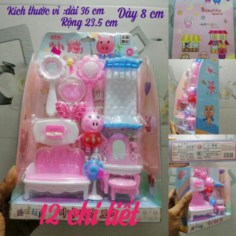 VỈ ĐỒ CHƠI HEO PEPPA 12 CHI TIẾT
