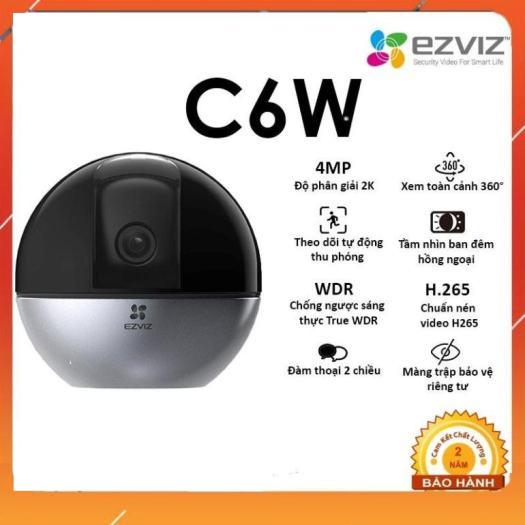 Camera Wifi EZVIZ C6W 4MP quay quét 360 độ, đàm thoại 2 chiều - Hàng chính hãng