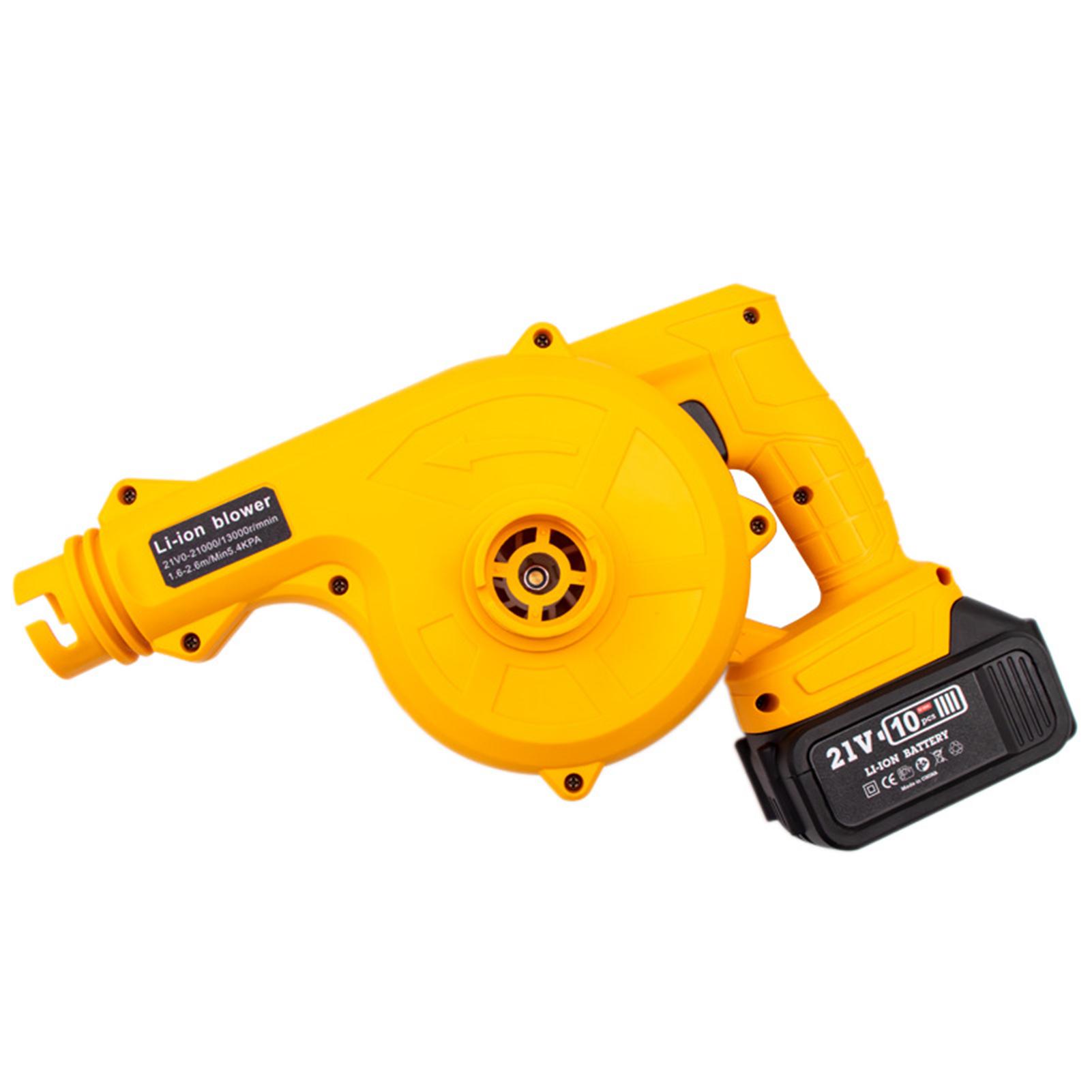 21V Rechargeable Lithium Electric Blower 3000mAh Lithium Cordless Leaf Blower Large Power Industrial Small Dust Blowing Machine for Snow Leaf Cleaning