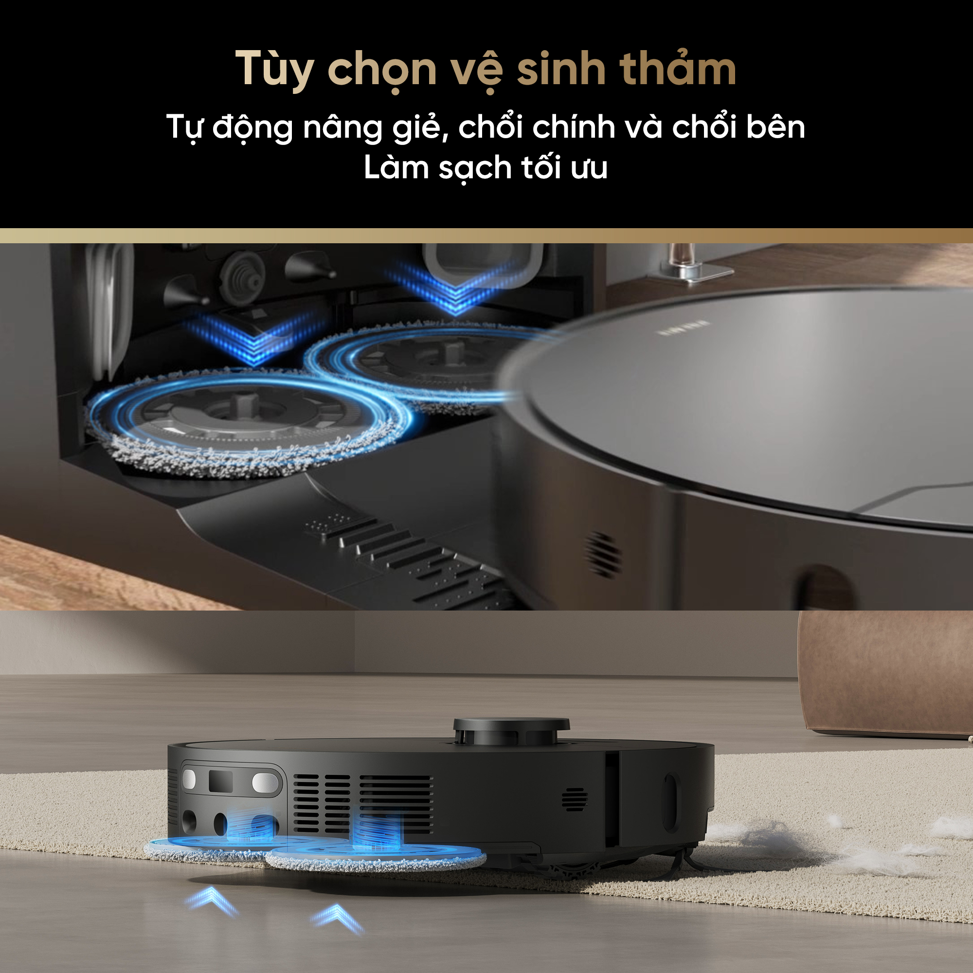 Robot hút bụi lau sàn chuyên dụng Dreame X40 Ultra -Hàng chính hãng