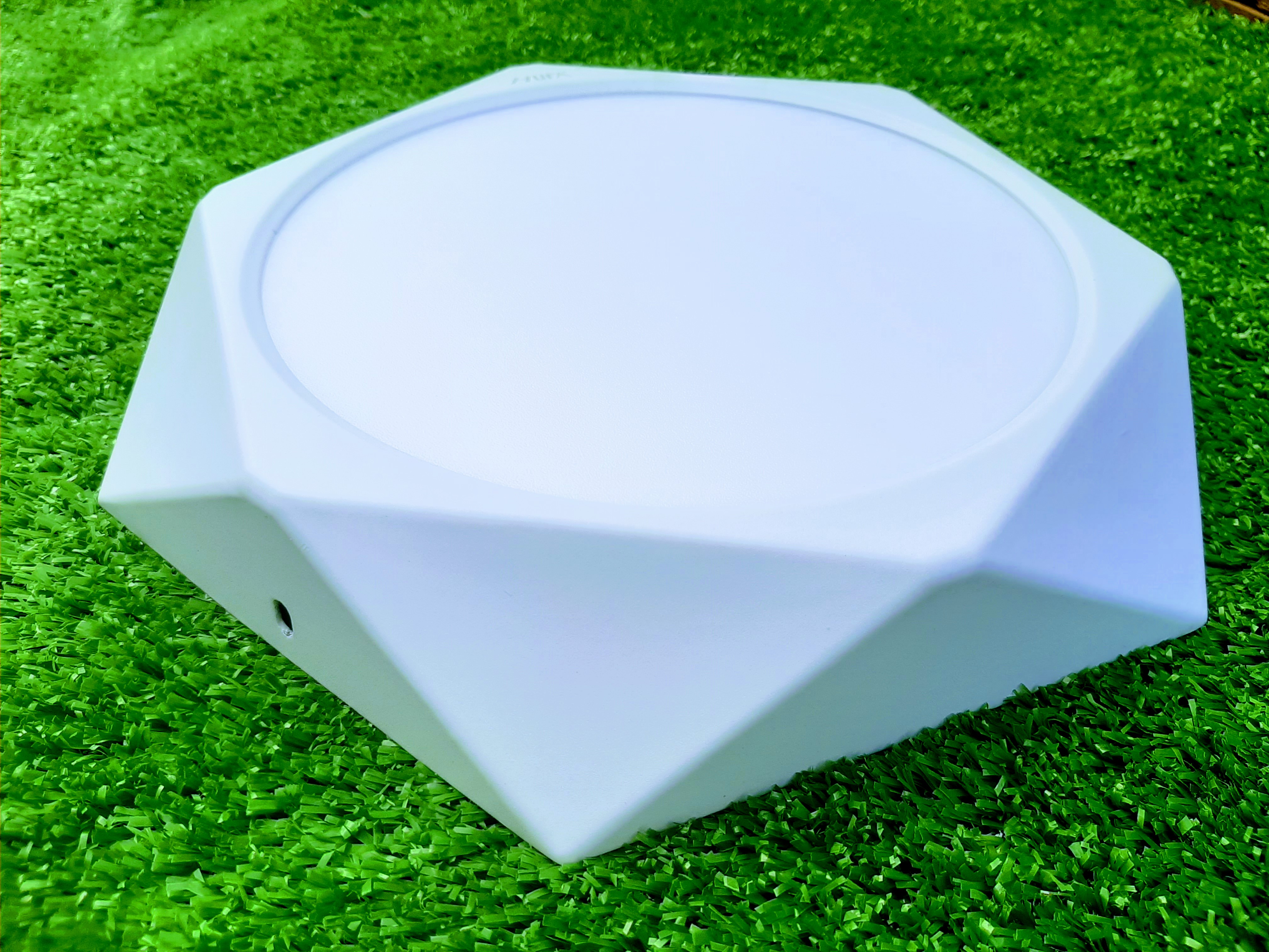 Đèn Led Ốp Trần 18W Hình Kim Cương 20x20cm 3 Chế Độ Sáng Trắng, Vàng, Vàng Nhạt