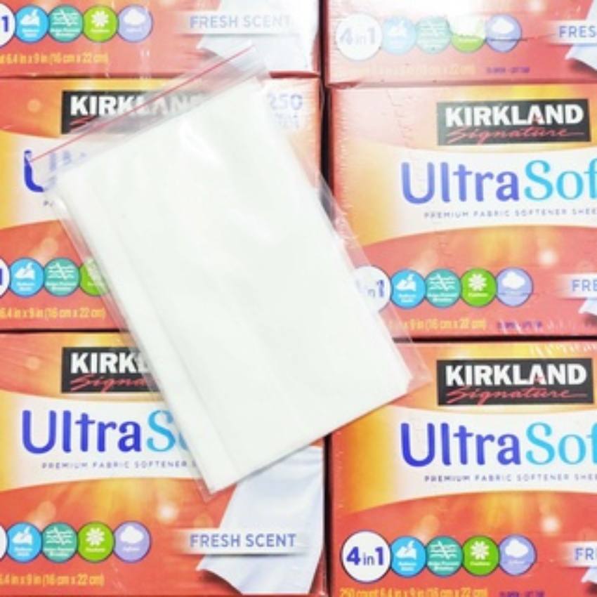 Giấy Thơm Quần Áo Kirkland Ultra Soft Hàng Mỹ Hộp 250 tờ - Giúp Mềm Vải và Khử Mùi Ẩm Mốc Famacoco