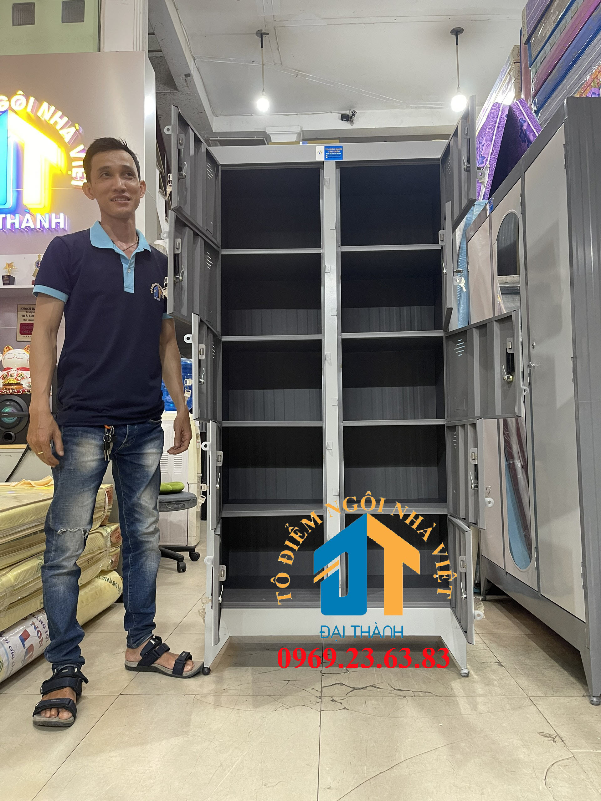 Tủ hồ sơ văn phòng siêu rẻ 10 cửa Đại Thành