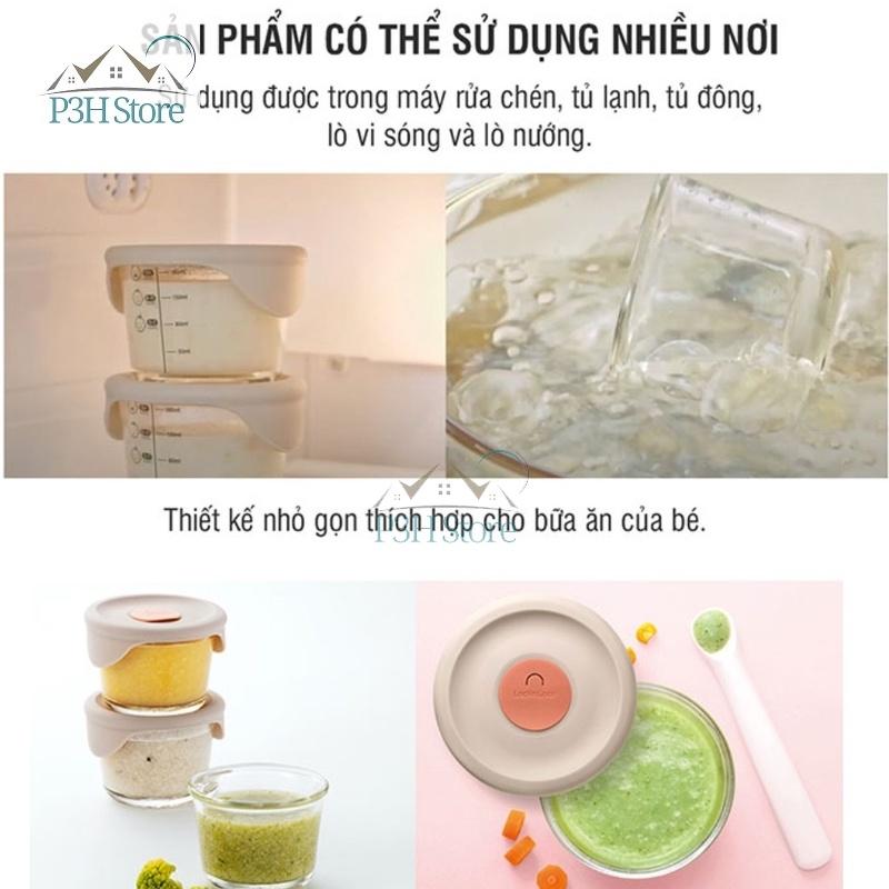 Hộp thủy tinh Lock&Lock Baby Food Container dùng đựng thức ăn cho bé LLG820S3 LLG414S3 LLG508S3 LLG812 LLG510S3 LLG161S3