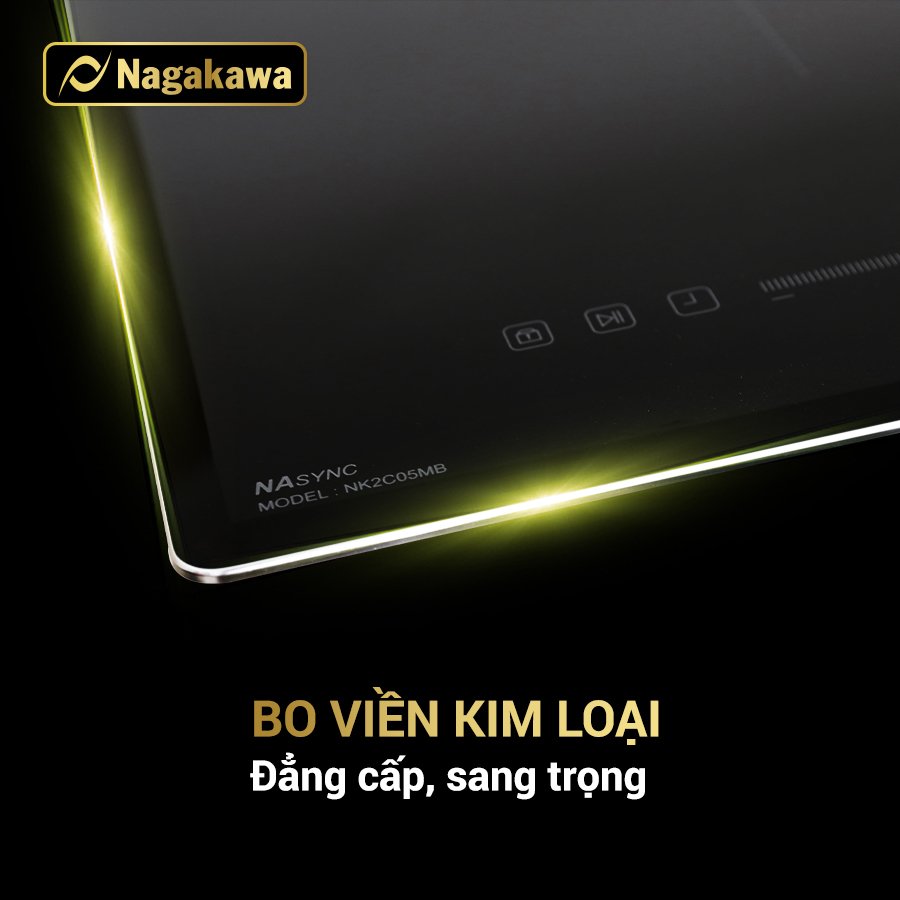 Bếp Đôi Điện Từ Nagakawa NK2C05MB - Hàng Chính Hãng