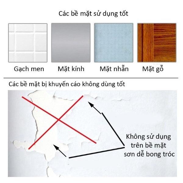 COMBO 10 MÓC DÁN TƯỜNG SIÊU DÍNH SIÊU BỀN- 10 CÁI