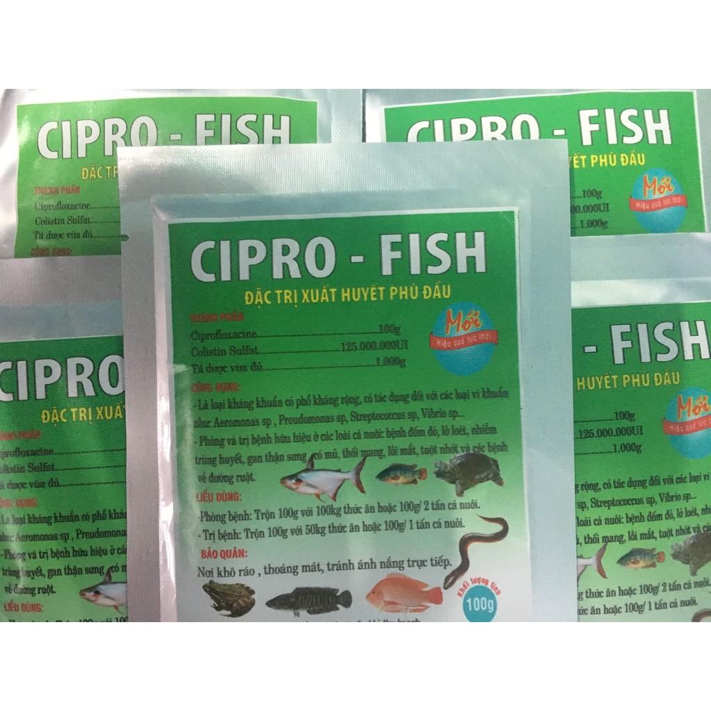 Combo 10 gói Ciprofish dùng cho cá, lươn và các loài thủy sản