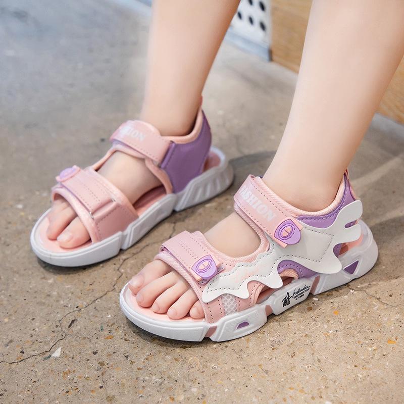 Sandal Bé Trai Sandal Bé Gái Từ 2-13 Tuổi Siêu Nhẹ Đế Êm Chống Trơn Trượt Dáng Thể Thao Phong Cách Hàn Quốc D63
