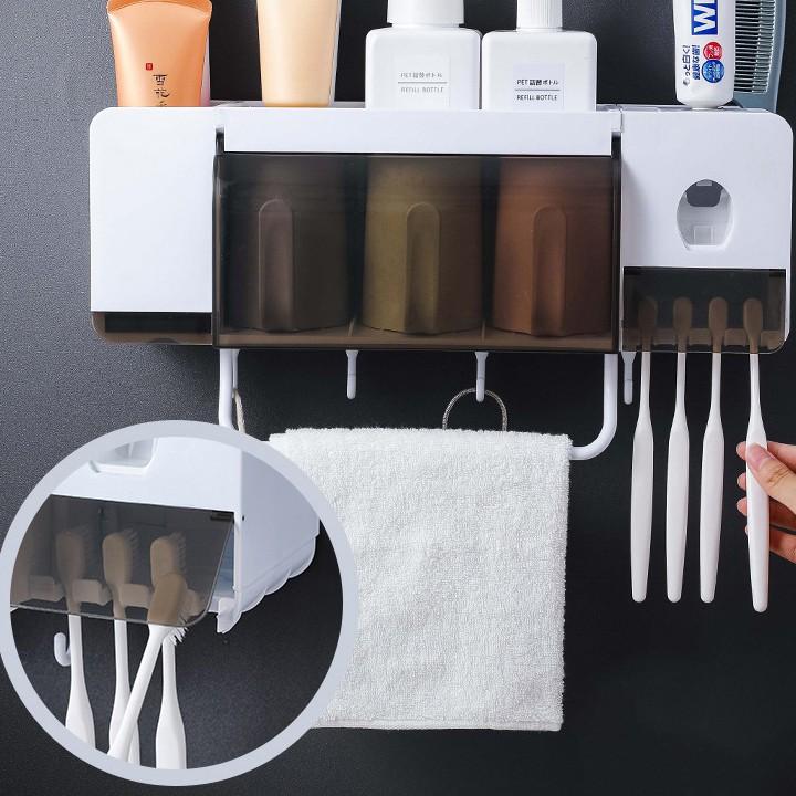 RE0149 Giá để cốc đánh răng - Giá để cốc đánh răng kèm 4 cốc