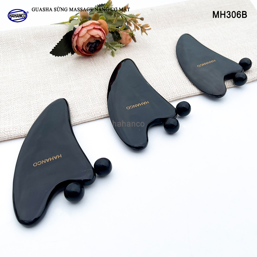 Guasha Sừng Mát Xa HAHANCO Giúp Nâng Cơ Giảm Vết Nhăn Săn Chắc Làn Da - MH306B
