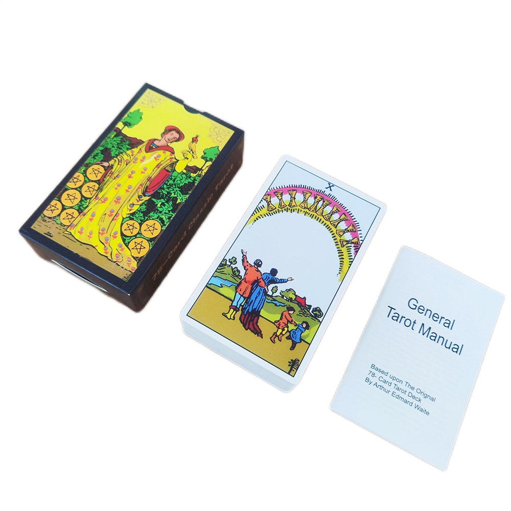 [Size Gốc] Bộ bài Classic Card Tarot 78 lá bài 7x12 Cm tặng đá thanh tẩy 