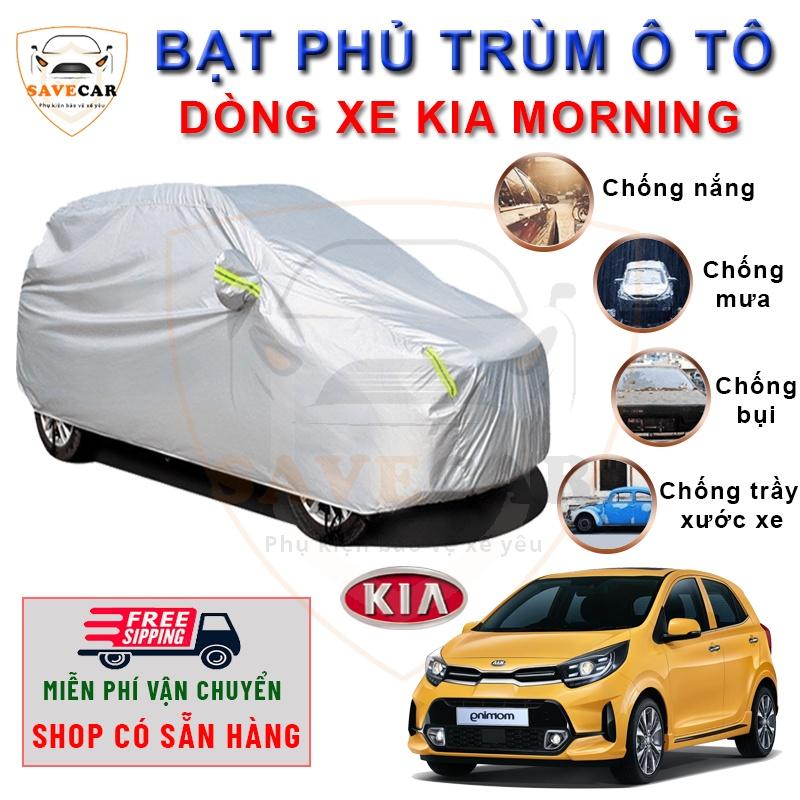 Bạt phủ xe ô tô Kia Morning chất liệu vải dù oxford cao cấp, áo trùm xe ô tô 5 chỗ , bạc phủ trùm