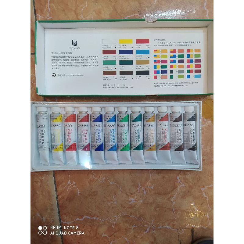 BỘ ACRYLIC PICASSO DẠNG TÚYP 12/18/24 MÀU