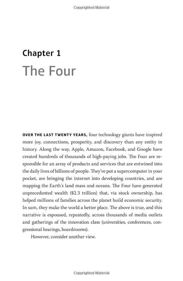 The Four: The Hidden DNA Of Amazon, Apple, Facebook And Google