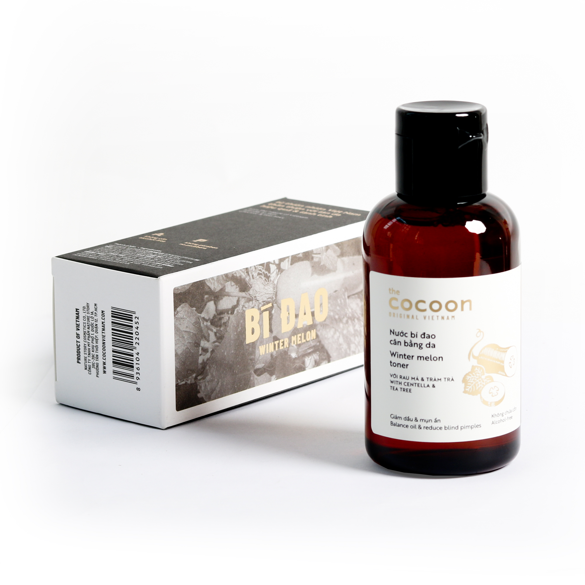 Bộ 3 Chăm sóc da mụn Cocoon: Gel rửa mặt bí đao 140ml + Toner bí đao 140ml + Serum tinh chất bí đao 70ml