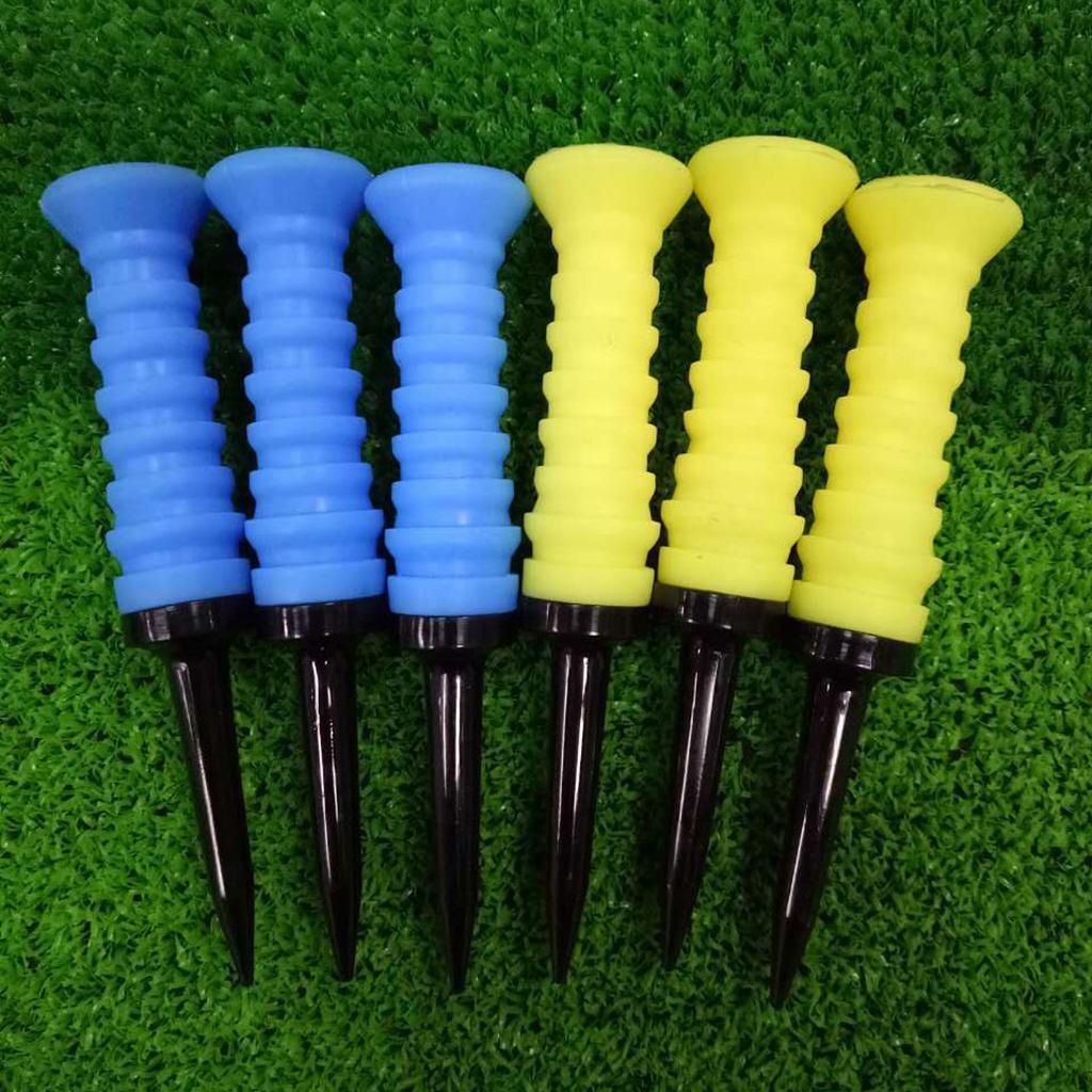 3x Elastic Golf Tees Durable Practice Tool Low Resistance 83mm Golf Tees Golf Accessories