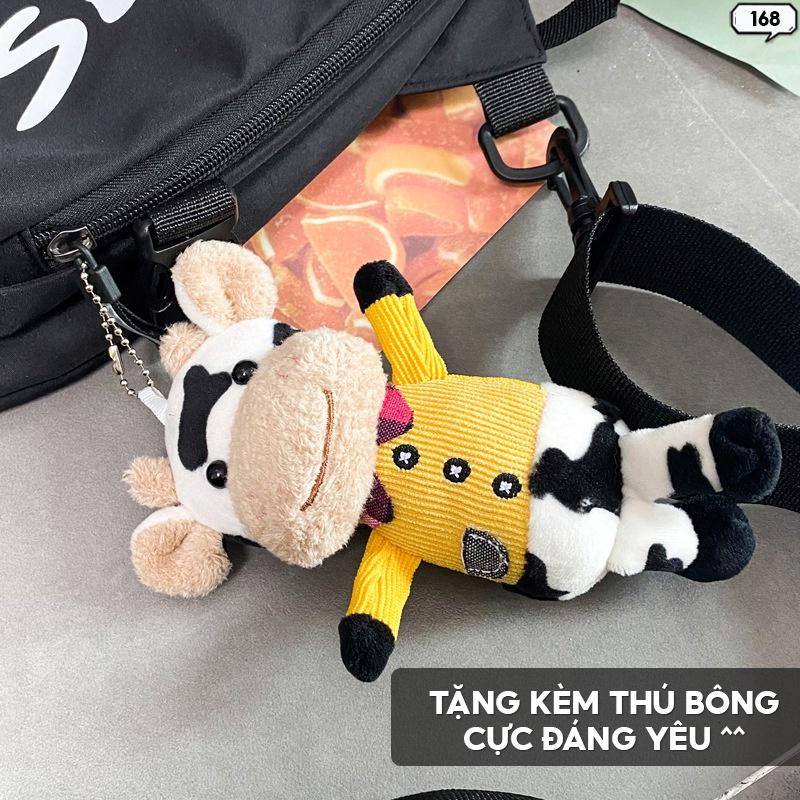 Túi Bao Tử Đeo Chéo Unisex Thời Trang Phong Cách Đường Phố Dung Tích Chứa Lớn 168