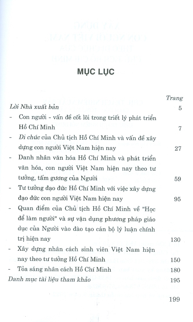 Xây Dựng Con Người Việt Nam Theo Di Chúc Của Chủ Tịch Hồ Chí Minh