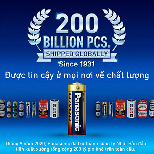Vỉ Pin kiềm Panasonic Alkaline 23A 12V LRV08L/1BP-V (1 viên/5 viên) - Hàng chính hãng