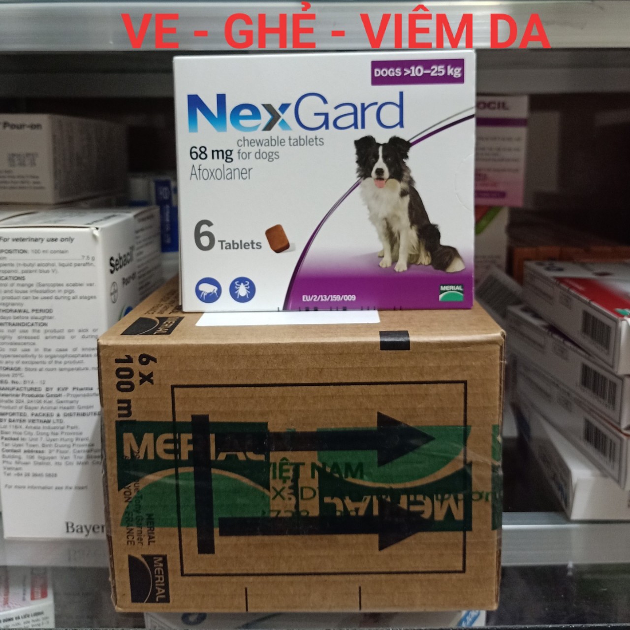 Nexgard Diệt Ve Chó 10-25Kg – 3 viên