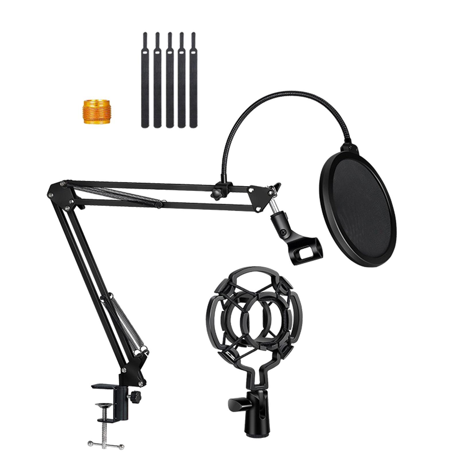 Microphone Stand Kit NB35 Recording Equipment Foldable Shock Mount for Streaming Desktop