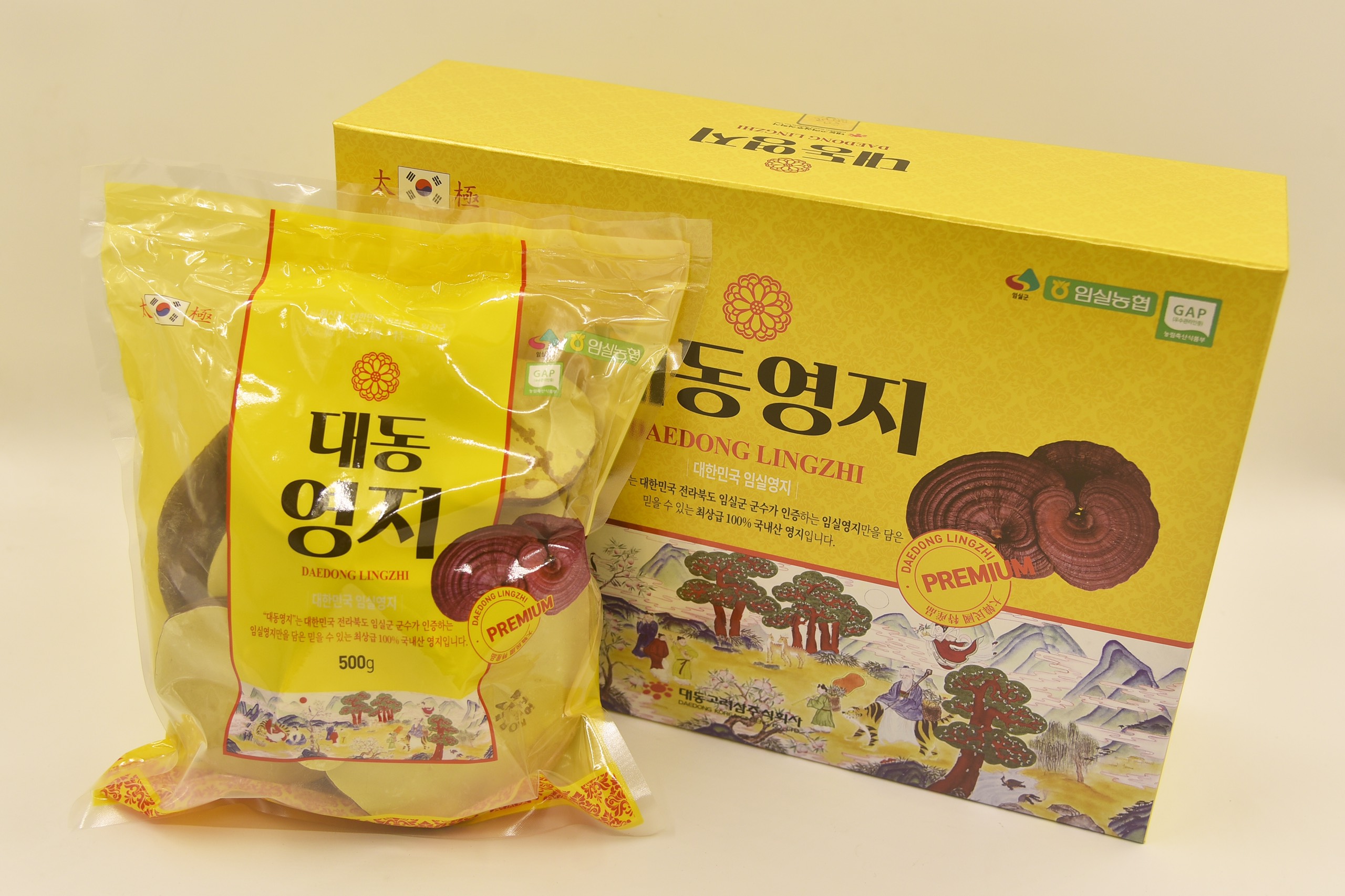 Nấm linh chi Daedong nguyên cái hộp 1000g - Thanh nhiệt giải độc, làm đẹp da và cơ thể tự nhiên từ bên trong