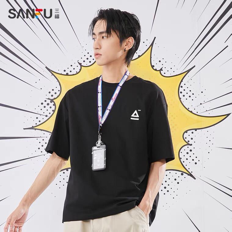 Áo thun tay lỡ.Logo Tam Giác. CoolZ phông Unisex nam nữ Cotton oversize form rộng CZ067